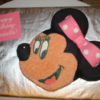 Minnie The Mouse Made a gluten free Minnie the Mouse cake for a 4 year old's birthday party!