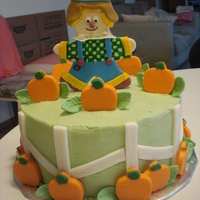 Scarecrow Birthday Cake A September birthday cake made for someone who loves fall!!