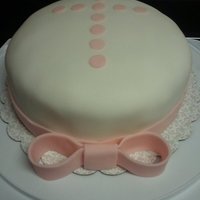 Baptism First time fondant cake.