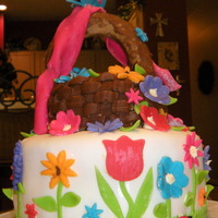 Basket Of Flowers Made this to take as a dessert to my Bible study group. This was my 2nd cake. First time to try the basket weave. I just wanted to try...