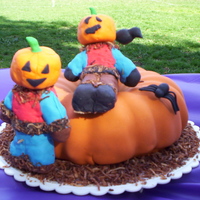 Scarecrows & Pumpkin 