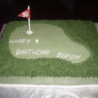 Golf Green Cake 