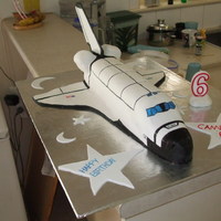 Space Shuttle Cake Taken today for my son's 6th birthday party. This is the second theme cake taht I have made.