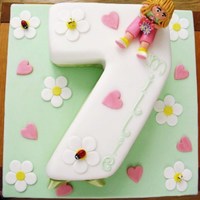 Age 7 Birthday Cake I made this cake for my nephews little girl who is 7 today. She was over the moon with it!
