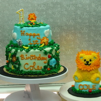 Safari Cake W/smash Cake 