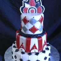 Just Practicing This is a replica of Colette Peters cake from her book, Cakes to Dream on. I am very new to cake decorating, so this is my first try....