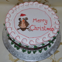 Christmas Cake the christmas cake i made in college :)