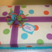 Birthday Cake Buttercream w/ fondant accents