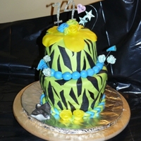 Moriah's Cake Cake inspired by a cake on CC, sorry don't remember who the designer is. please don't take offense. The birthday girl picked it...