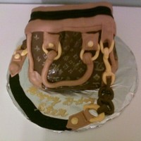 Louis Vuitton Purse Cake 