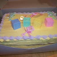 Baby Yellow cake, buttecream icing