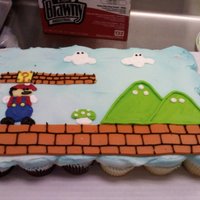 Mario Cupcake Cake 