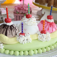 Banana Split Cake Vanilla Bean Cake with Banana Buttercream