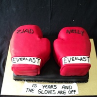 Boxing 15Th Anniversary Cake 