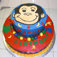 Curious George Birthday Cake 