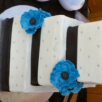 Buttercream Wedding Cake Butterceam wedding cake with fondant flowers