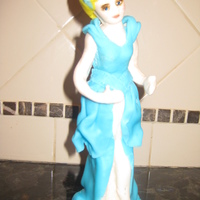 Princess First time using plastic mold. Gum paste and fondat mix.