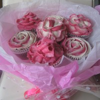 My First Attempt At A Cupcake Bouquet! For my friend who has just had a baby!