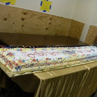 For The Founder Of An Organization 8ft birthday cake for a 86th Birthday event.