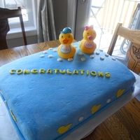 Rubber Ducky Cake I had to make this cake after work one day so I was pretty rushed. Wish i could have had more time to work on it!