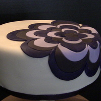 Giant Purple Flower Cake 