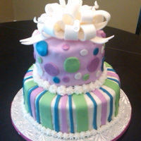 1St Bday Cake mmf covered cake