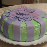 Green And Puple Flower Cake it was a lovely second time cake