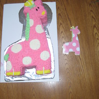 Pink Giraffe Made it from the invitation design for a friend...