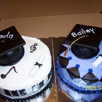 My Two Nieces Grad Cakes! 