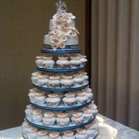 Wedding Cake And Cupcakes 