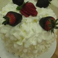 Fresh Strawberry Cake I used a 6" cake pan size & sliced the cake into 3 equal layers. Each layer was filled with fresh, sliced strawberries &...