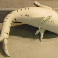 One Fish, Two Fish Gumpaste decorations for a first birthday cake.