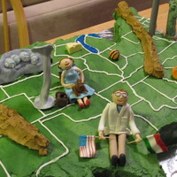 Us Citizenship Cake My husband asked for a cake of the entire USA when he took his citizenship exam. This is what I came up with. All of the decorations are...