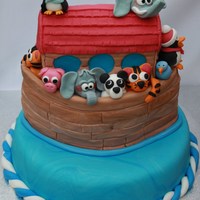 Noah's Ark Cake 4 Charity Made this Noah's Ark cake for a charity event in New Zealand (it was a Christian event, so this design was a hit). Travelled by plane...