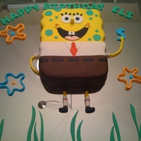Sponge Bob Square Pants I made this cake for my nephew's 5th birthday. I was very nervous about carving the wavy edges around the cake, but it turned out...