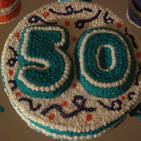 50Th Birthday Cake I made this cake for my mom's surprise 50th birthday party. I used the party decorations (theme) as inspiration for the cake. The idea...