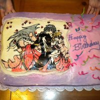 Anime Cake this was my first anime and buttercream transfer. I would recommend doing one with this much detail, but still was a good experience and...