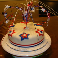 Fondant Fireworks 4Th Of July 