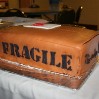 Moving This was for a going away lunch for a family at my church moving. I couldn't believe my eyes when a lady put a dish on top of it to...