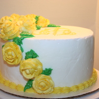 Rose Dummy Dummy cake for WMI application to show the buttercream rose.