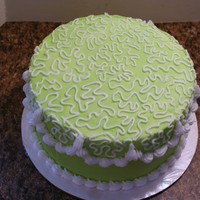 Cornelli Lace Another dummy cake for WMI application. This one was to show the shell border.