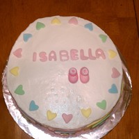 Baby Cake This is a BC cake with fondant accents.