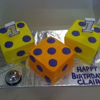 Bunco Birthday Cake 