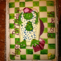 Mother Frog Birthday Cake This was the first cake a friend and I did together for another friends birthday!