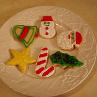 Christmas Cookies Decorated sugar cookies.