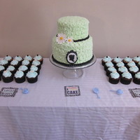 Baby Shower Cake And Cupcakes 