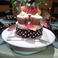 Fall Cupcake Cake I am a 15 year old who just recently began baking, designing, and decorating cakes.