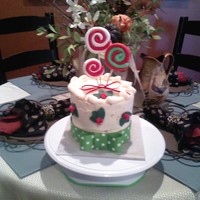 Christmas Lollipop Cake I am a 15 year old who just recently began baking, designing, and. decorating cakes.