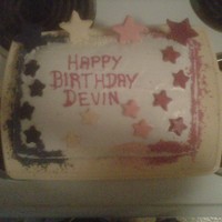 2Nd Cake Done Made this cake for my friends son over the weekend. She told me to wing it so I did. For the stars standing up, I melted different colored...