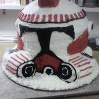 Sculpted star wars helmet